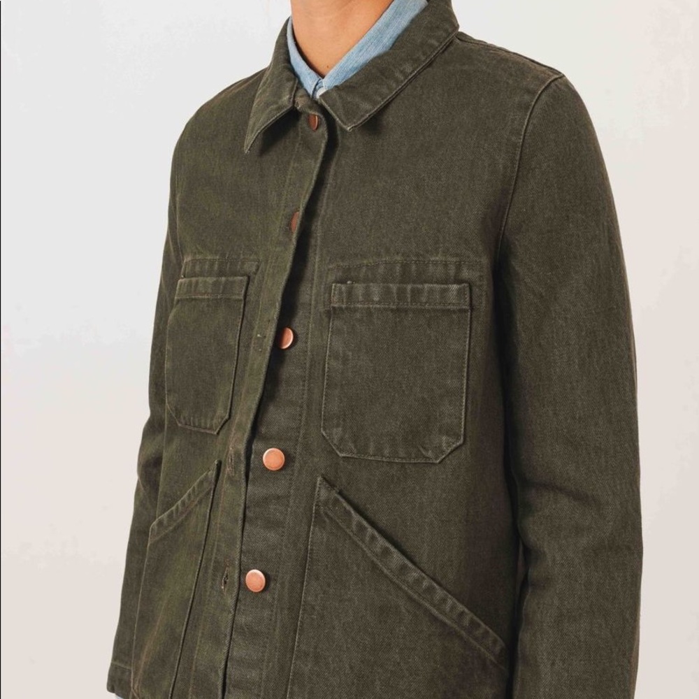 Carleen triangle jacket in sage